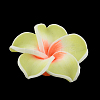 Handmade Polymer Clay 3D Flower Plumeria Beads CLAY-Q192-15mm-13-1