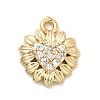Brass Micro Pave Cubic Zirconia Pendants KK-H089-16G-1