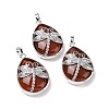 Dyed & Heated Natural Agate Pendants G-G900-01P-22-1