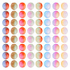 120Pcs 8 Colors Frosted & Gradient Color Opaque Resin Beads RESI-TA0003-85-3