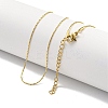 Ion Plating(IP) 304 Stainless Steel Boston Link Chain Necklaces LS-NJEW-R266-06G-1