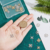 24Pcs 6 Style 201 Stainless Steel Filigree Joiners Links STAS-DC0008-57-3