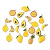 32Pcs 8 Styles Rack Plating Alloy Enamel Pendants ENAM-FP0002-90-4