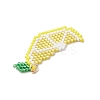 Glass Seed Beaded Lemon Pendants PALLOY-MZ00814-02-4