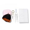 Elegant Woman DIY Keychain Needle Felting Kit DIY-I098-04-2