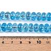 Baking Paint Transparent Glass Beads Strands DGLA-N005-12C-4