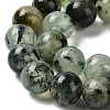 Natural Prehnite Beads Strands G-P322-48-8mm-01-3