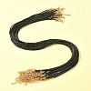 36Pcs Black Waxed Cord Necklace Making NCOR-FS0001-05G-10
