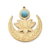 Synthetic Turquoise Pendants STAS-I327-18G-1