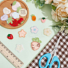 Strawberry/Carrot/Star Embroidery Cloth Sew on Appliques PATC-WH0008-135-5