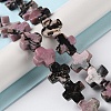 Natural Rhodonite Beads Strands G-M418-B01-01-2