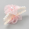 PS Plastic & Polyester & Iron Claw Hair Clips for Women Girls Thick Hair PHAR-WH0017-20B-2