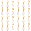 20Pcs Oval Natural Pearl Pendant Decoration HJEW-PH02069-1
