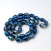 Electroplated Glass Beads EGLA-E006-11-2