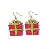 Christmas Iron Acrylic Dangle Earrings FS-WG00170-03-1