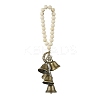 Natural Wood Beads Door Hanging HJEW-JM03357-4