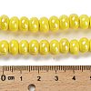 Glazed Porcelain Rondelle Beads PORC-Q001-01J-4