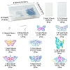 DIY Butterfly 201 Stainless Steel Etched Metal Embellishments Dangle Earring Jewelry Making Kits DIY-FS0007-47-4