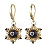 Star of David Evil Eye Handmade Glass Seed Beads with Lampwork Hoop Earrings EJEW-MZ00389-4