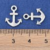 Tibetan Style Alloy Charms TIBEP-S297-14AS-RS-2