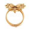 Ion Plating(IP) 304 Stainless Steel Finger Rings RJEW-C109-05G-3