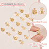 20Pcs 2 Styles Brass Charms KK-HS0015-55-4