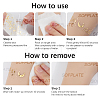 10Pcs Transfer Sticker Proof Removable Temporary Tattoos Stickers DIY-SP0003-65A-04-4