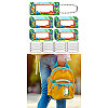 Rectangle PVC Hangtag Ornaments HJEW-WH0080-002-8