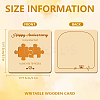 Wooden Commemorative Cards WOOD-WH0040-004-2