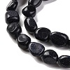 Synthetic Blue Goldstone Beads Strands G-G146-A35-01-4