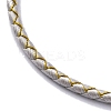 Polyester Cord Braided Bracelet Makings MAK-Z003-01P-15-2