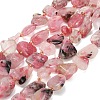 Raw Rough Natural Thulite Beads Strands G-A322-C14-01-2