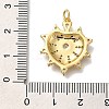 Rack Plating Brass Micro Pave Cubic Zirconia Pendants KK-I720-67G-3