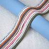 10 Strands 10 Colors Flat Round Handmade Polymer Clay Beads CLAY-SZ0001-98-4