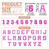 36Pcs 2 Sets 2 Styles Letter A~Z & Number 0~9 Polyester Embroidery Sew On Patches Sets PATC-TA0001-55B-3