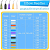 BENECREAT 120Pcs 12 Colors Plastic Fluid Precision Blunt Needle Dispense Tips TOOL-BC0001-22-4