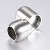 Tarnish Resistant 304 Stainless Steel Magnetic Clasps with Glue-in Ends STAS-F133-17P-2