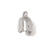 Non-Tarnish 304 Stainless Steel Ice Pick Pinch Bails STAS-Z058-01P-08-2