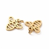 Ion Plating(IP) 304 Stainless Steel Pendants LS-STAS-E185-09G-2