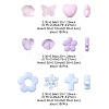 450Pcs 3 Colors Transparent & Opaque Acrylic Beads TACR-FS0001-68-4