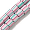 Polymer Clay Beads Strands CLAY-H006-01D-1