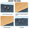 200Pcs Iron Studs Rivets IFIN-GF0001-63B-6