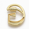 Brass Screw Carabiner Lock Charms LS-KK-T046-001G-G-NF-2