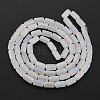 Electroplate Frosted Glass Beads Strands EGLA-T008-026-A01-3
