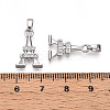 Brass Micro Pave Cubic Zirconia Pendants KK-T070-89P-3