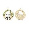 Alloy Enamel Pendants ENAM-C005-12G-1