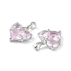Brass Micro Pave Cubic Zirconia Charms LS-KK-L208-03P-04-3