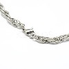 Fashionable 304 Stainless Steel Rope Chain Necklaces STAS-A028-N056P-3