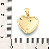 Brass Micro Pave Rhinestone Pendants KK-S049-13G-3