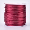 Round Nylon Satin Rattail Cord LS-NWIR-WH0009-15A-04-1